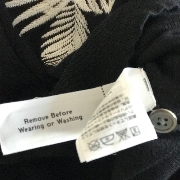 J Crew Cotton Jackie Cardigan in Embroidered Palm - Picture 4 of 4